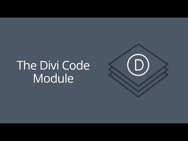 The Divi Code Module