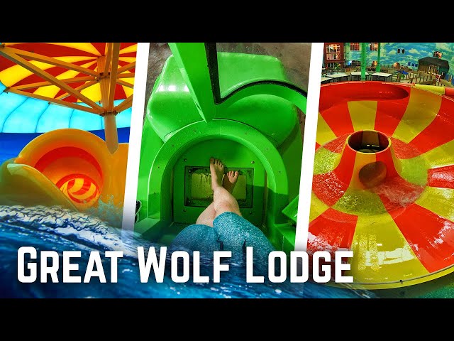 Great Wolf Lodge - ALL Water Slides at SIX Parks POV!