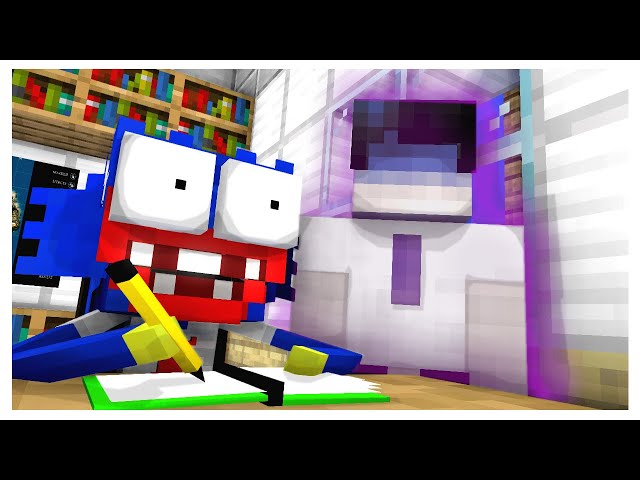 Monster School : GHOST STUDENT MISTERY - Minecraft Animation