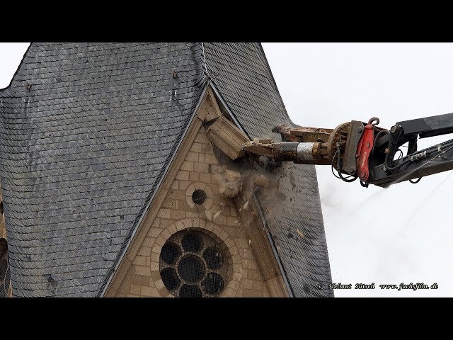 Immerather Dom wird abgerissen – demolition of a cathedral – Kirchenabriss