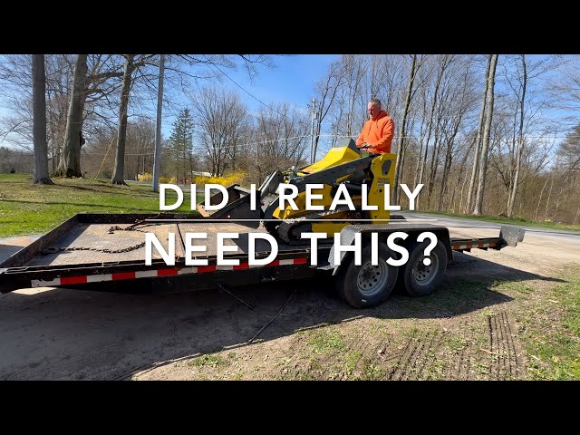 Concrete prep with a mini skid steer!!