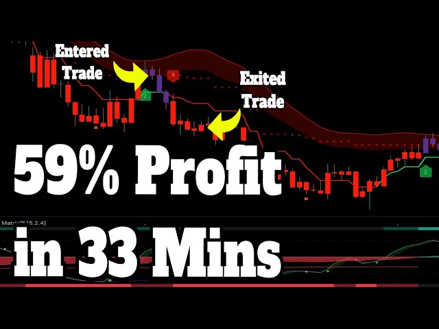 How I made 59% in 33 minutes DAY TRADING using the BEST TRADINGVIEW INDICATOR