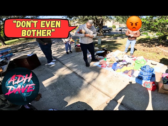 He was ticked off at this Garage Sale