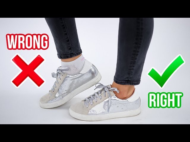 8 Ways You’re Wearing Shoes WRONG! *how to fix*