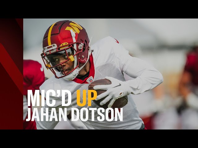 "Your Swag is DISGUSTING Bro" | Jahan Dotson Mic'd Up at Training Camp!