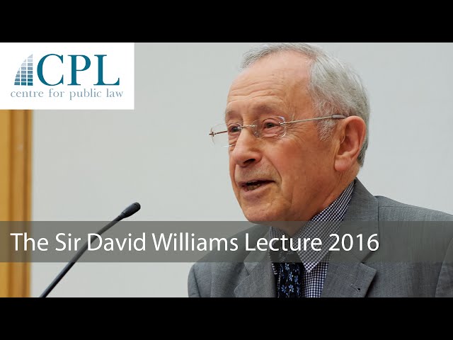 'The lion beneath the throne: law as history': The 2016 Sir David Williams Lecture