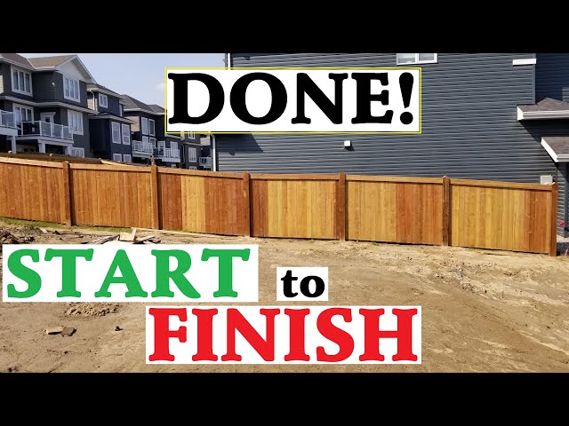 HOW TO BUILD A FENCE for Beginners!