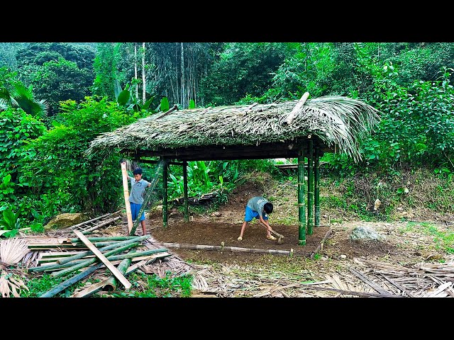 Orphan Boy - DIY Bamboo - How to Make a House Wall Frame with Bamboo #boy #diy #farming