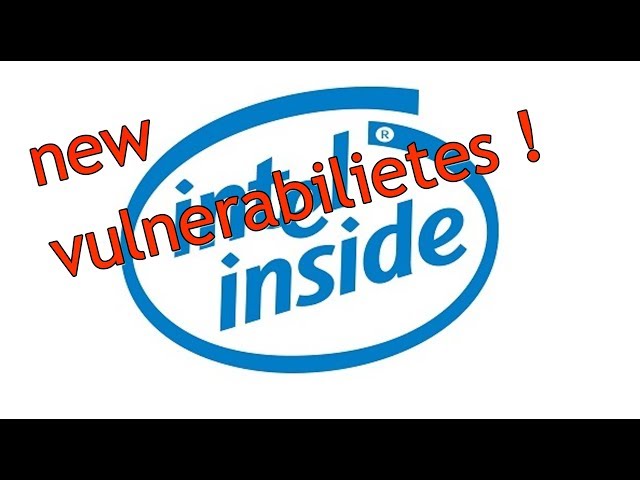 Breaking: more Intel security vulnerabilities inside! ZombieLoad :-/