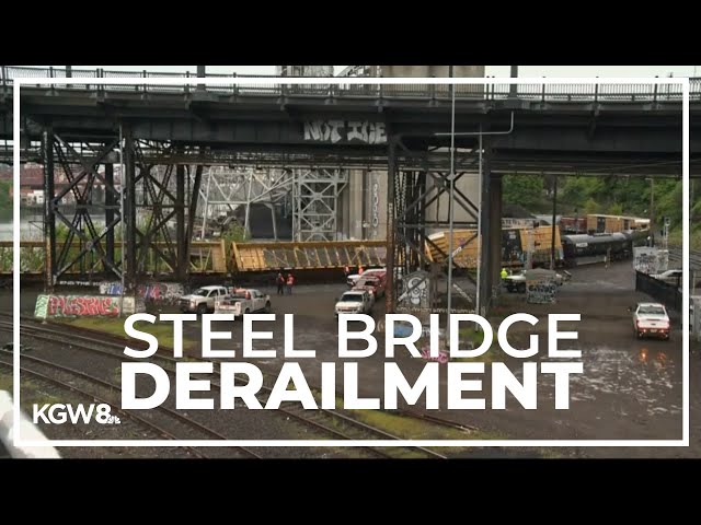 Steel Bridge in Portland reopens after union Pacific freight train derailment