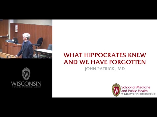 What Hippocrates Knew and We Have Forgotten