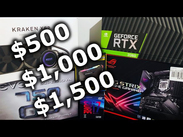 Gaming PCs for Every Budget | From $500 to $1500