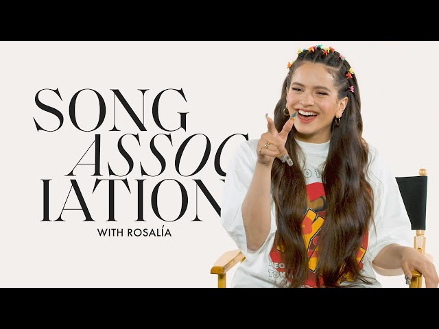 ROSALÍA Sings Shakira, Ozuna, and "Malamente" in a Game of Song Association | ELLE