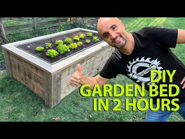 How to Build a Raised Garden Bed from deck boards