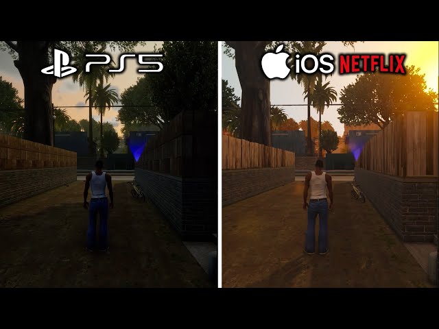 GTA SAN ANDREAS | PS5 vs iOS NETFLIX EDITION - iPhone