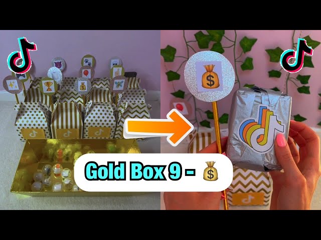 TikTok Mystery GOLD Boxes - Day 9!💰[ASMR] #Shorts