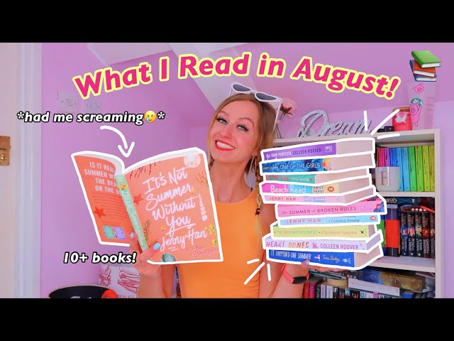 the 11 books I read in August!!☀️🌴🛼📚 (summer reads, booktok, coho!🌼) | Rhia Official♡