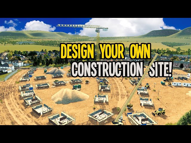 How To Build a Housing Construction Site in Cities Skylines!