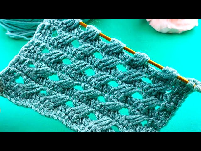 💥 a brand new Tunisian job 👍 knitting pattern #crochet