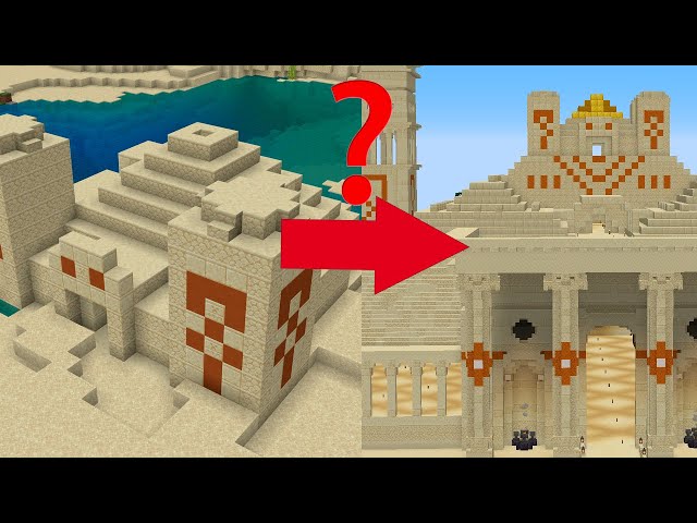 Minecraft Desert Temple Upgrade in 24 Hours!