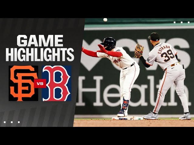 Giants vs. Red Sox Game Highlights (5/1/24) | MLB Highlights