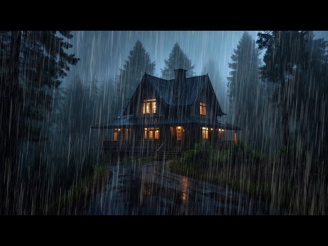 Rain Sounds For Sleeping - 99,9% Instantly Fall Asleep With Rain And Thunder Sound At Night