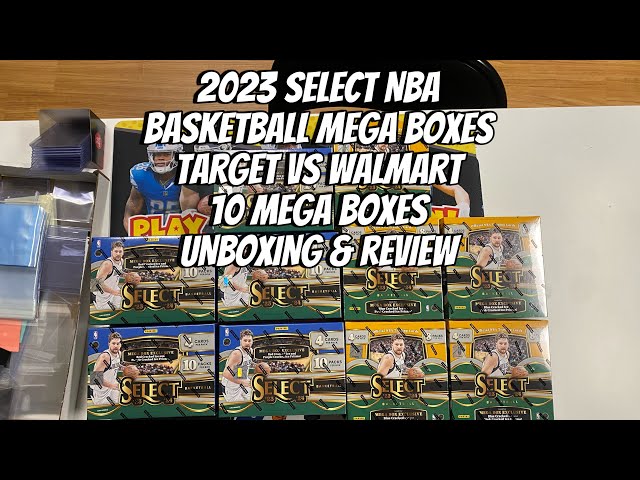 2023-24 Panini Select NBA Basketball 10 Mega Boxes Opening.  Target vs Walmart (Unboxing & Review)