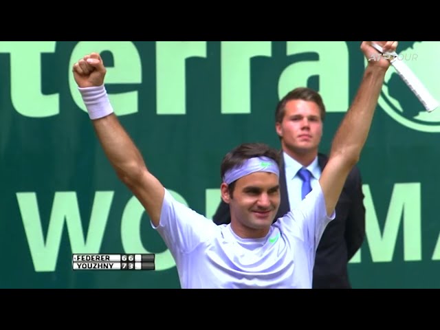 BEST Federer Hot Shots from Halle
