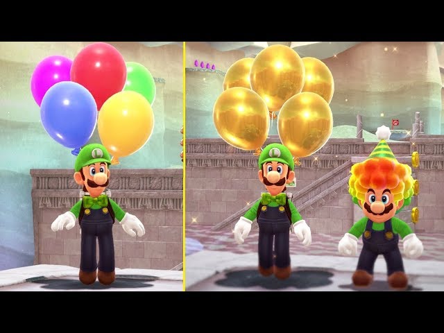 Super Mario Odyssey - Reaching Highest Rank in Luigi's Balloon World (Rank 50 + Reward)