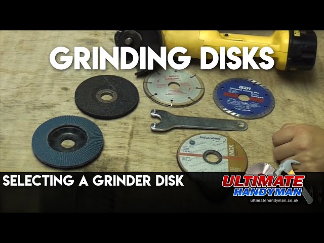Selecting a grinder disk