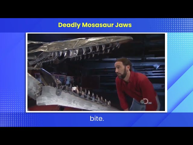 deadly mosasaur jaws