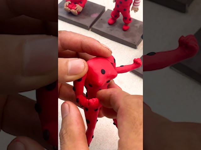 What will the 18-year-old Ladybug character in the clay world look like?