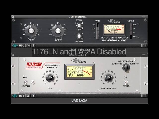 Chaining the 1176LN and LA2A compressors for maximum control.
