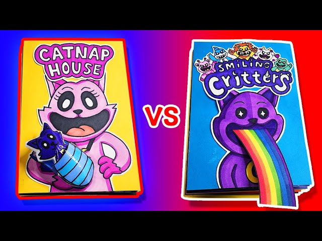 Poppy Playtime Chapter 3🧺 vs Poppy Playtime Chapter 3🍔 (Game Book Battle, Horror Game, Paper Play)