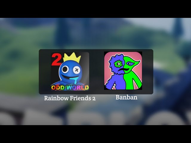 Rainbow Friends 2 Vs New Rainbow Garden Friends Full Gameplay