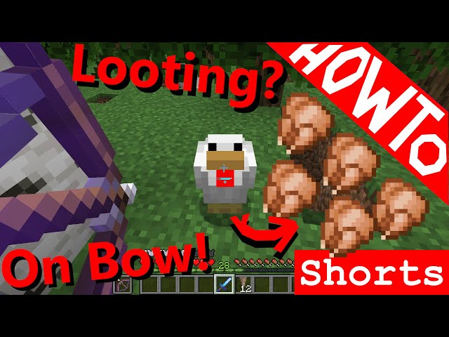 Minecraft 1.17: How to Get Looting 3 on a Bow in Survival!! - Tutorial