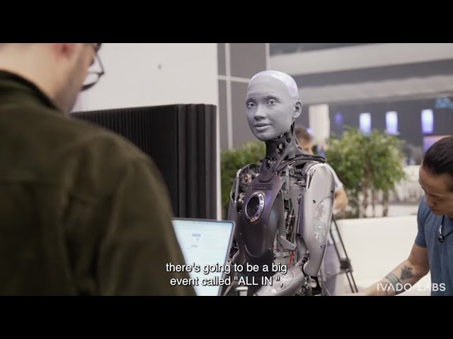 IVADO Labs Generative AI Interactive Experience with Ameca Robot