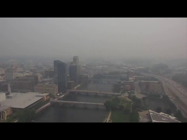 Canadian wildfires result in smoky skies and poor air quality in Grand Rapids