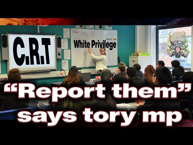 "Teachers using term "white privilege" should be reported as extremists" Tory MP👏