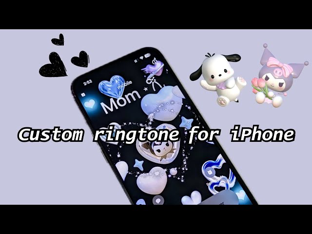 how to custom ringtone for iPhone 💙🫧 | apps and setup (𝒂𝒆𝒔𝒕𝒉𝒆𝒕𝒊𝒄)