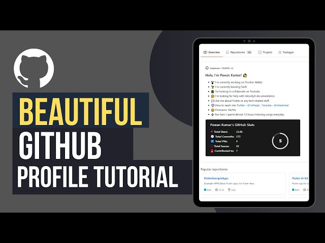 Impressive Github Readme Profile Tutorial | Must have for developers