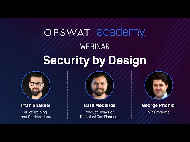 Webinar - Security by Design: Integrating Application Security for Critical Infrastructure