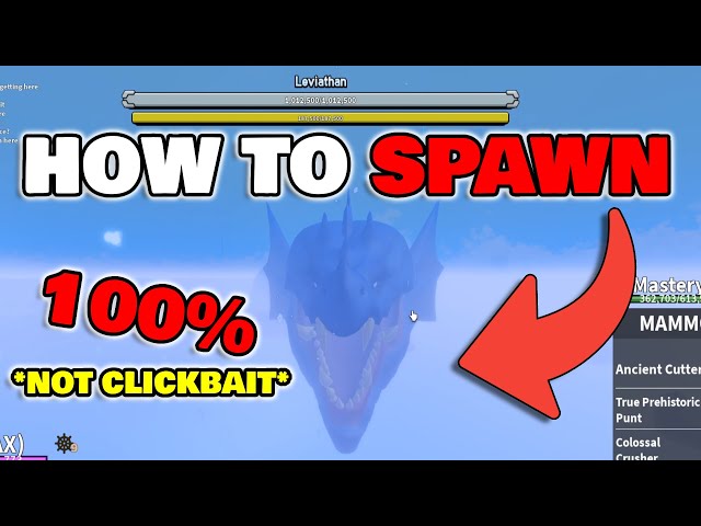 How To ALWAYS 100% Spawn LEVIATHAN in Blox Fruits (NOT CLICKBAIT)