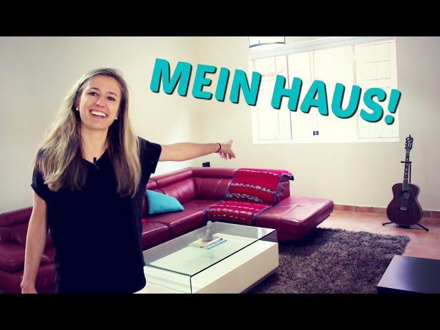 My new house! Learn German Vocabulary of Furniture and Rooms!