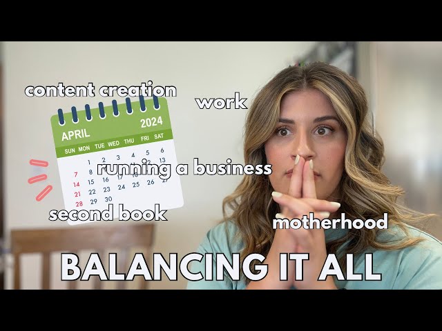 Scheduling Out my BUSY Life | Balancing Motherhood, Work, and a Small Business