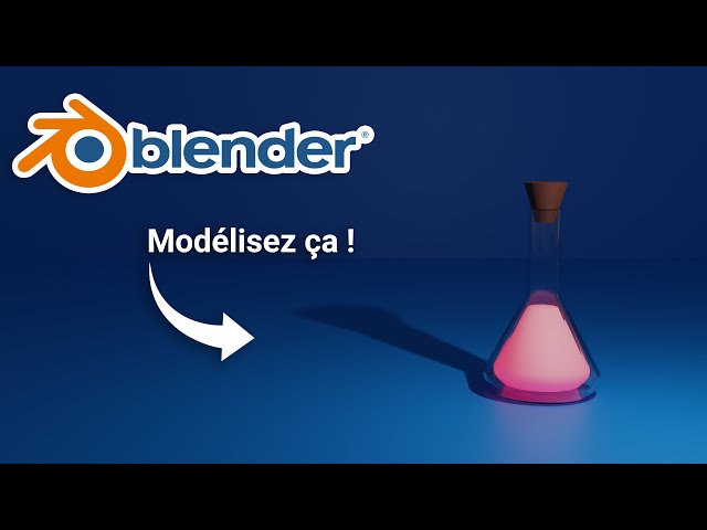 [ TUTO Blender du Jour  #1 ]  La fiole de potion - tutorial blender 3D débutant en français (fr)