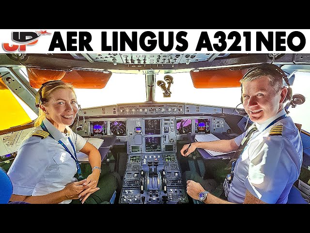 Aer Lingus A321NEO Married Pilots cockpit flight to New York