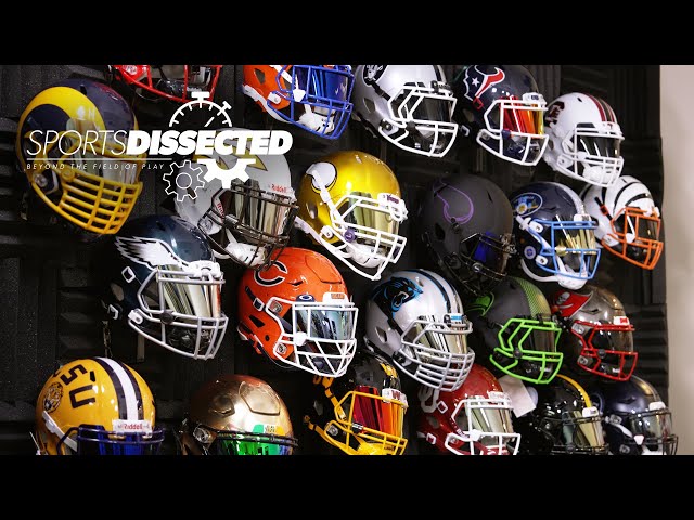 How a FOOTBALL HELMET is CUSTOMIZED at Green Gridiron | Sports Dissected