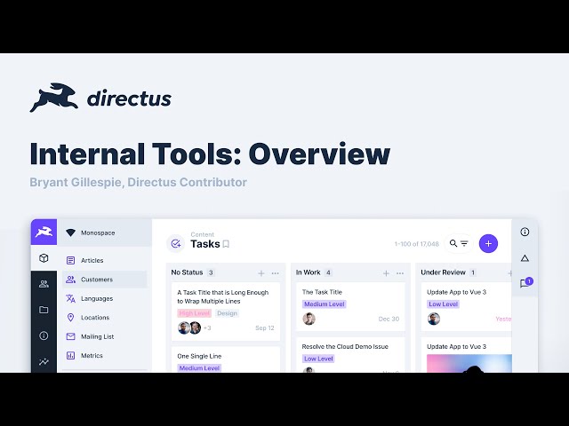 How to Create Internal Tools with Directus No-code App Data Studio