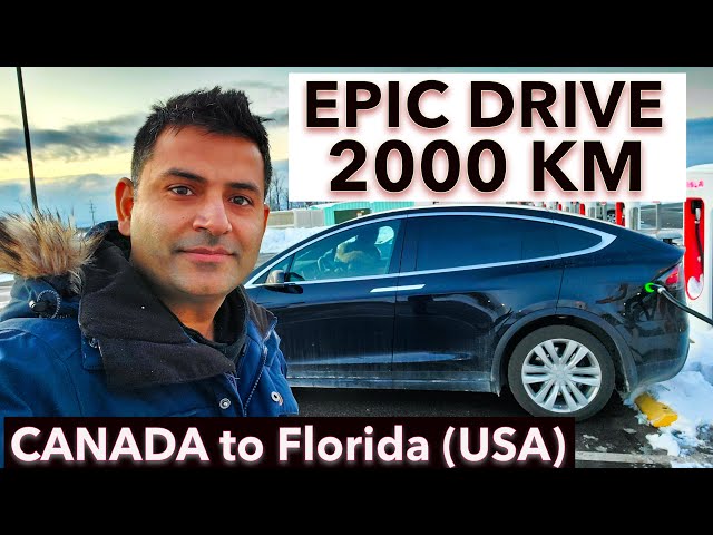 Stuck on a 2000 KM Tesla Road Trip: Our Epic Journey : Canada to Florida